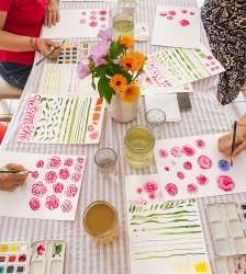 Atelier d'aquarelle : affiche citronnée
