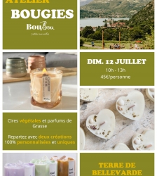 Atelier cr&eacute;atif : bougie et suspension parfum&eacute;e