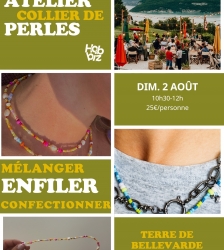 Atelier cr&eacute;atif : collier de perles