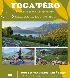 Yoga'péro : cours de yoga et apéritif healthy