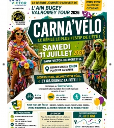 Carna'vélo dans le cadre du TVO – Ain Bugey Valromey Tour, à Saint-Victor-de-Morestel