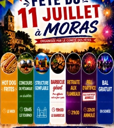 Fête du 11 juillet à Moras