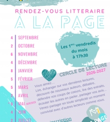&Agrave; la page ! Rendez-vous litt&eacute;raire &agrave; la m&eacute;diath&egrave;que de Morestel