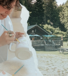Journ&eacute;e peinture sur c&eacute;ramique / Yoga en plein air