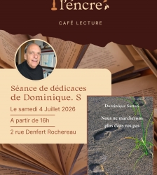 S&eacute;ance de d&eacute;dicace de Dominique Sartori