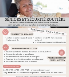 S&eacute;niors et S&eacute;curit&eacute; routi&egrave;re