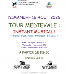 Instant musical : "Brahms, Gluck, Faur&eacute;, Offenbach, Strauss&hellip;" &agrave; la tour m&eacute;di&eacute;vale de Morestel