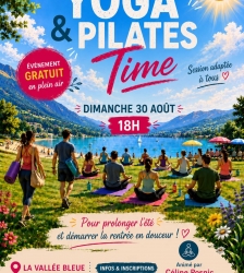 Session de Yoga & Pilates &agrave; la Vall&eacute;e Bleue