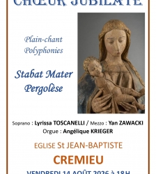Concert du choeur Jubilate &agrave; Cr&eacute;mieu