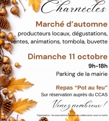 March&eacute; d'automne &agrave; Charn&egrave;cles