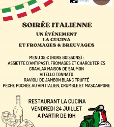 Soir&eacute;e italienne