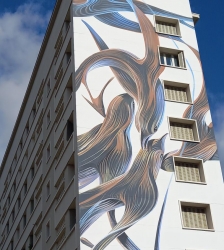 Visite guid&eacute;e street art Grenoble Aigle Capuche - PUFF