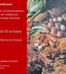 Conf&eacute;rence : introduction &agrave; l'alimentation-sant&eacute; en m&eacute;decine traditionnelle chinoise