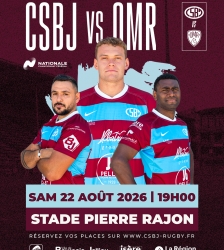 Match de rugby CSBJ vs OMR - J1 Nationale