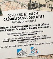 Concours photo : Cr&eacute;mieu dans l'objectif, et dans les pas du pass&eacute; !