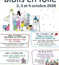 Biblis en Folie &agrave; la m&eacute;diath&egrave;que : deux jours pour f&ecirc;ter les biblioth&egrave;ques et la BD !
