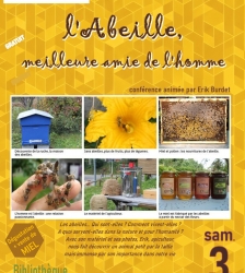 Conf&eacute;rence anim&eacute;e et d&eacute;gustation : l'Abeille, meilleure amie de l'Homme &agrave; la biblioth&egrave;que de Creys M&eacute;pieu
