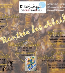 Exposition : Sauvons les abeilles &agrave; la biblioth&egrave;que de Creys M&eacute;pieu