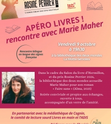 Ap&eacute;ro livres avec Marie Maher