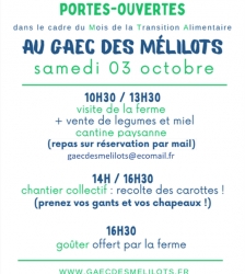 Journ&eacute;e portes-ouvertes au GAEC des M&eacute;lilots