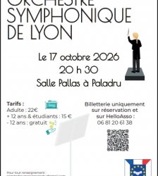 Concert : orchestre symphonique de Lyon