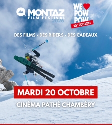 Montaz Film Festival We Love Pow Pow : projection de films de ski