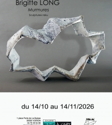 Murmures, sculptures raku de Brigitte Long