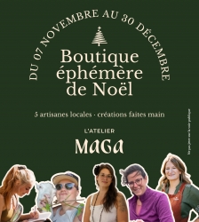 Boutique &eacute;ph&eacute;m&egrave;re de No&euml;l &agrave; l'Atelier Maga