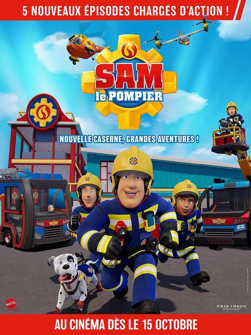 affiche Sam le pompier - Nouvelle caserne, grandes aventures !