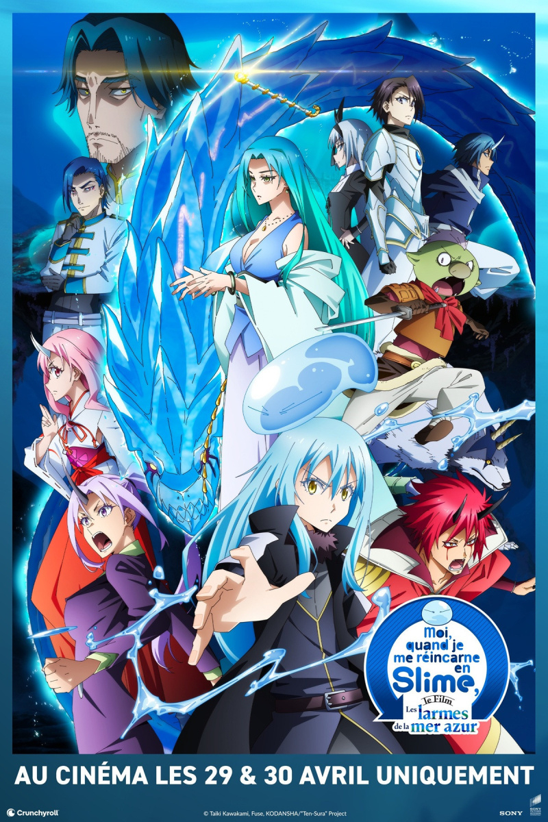 affiche Moi, quand je me r&eacute;incarne en Slime - Les larmes de la mer Azur