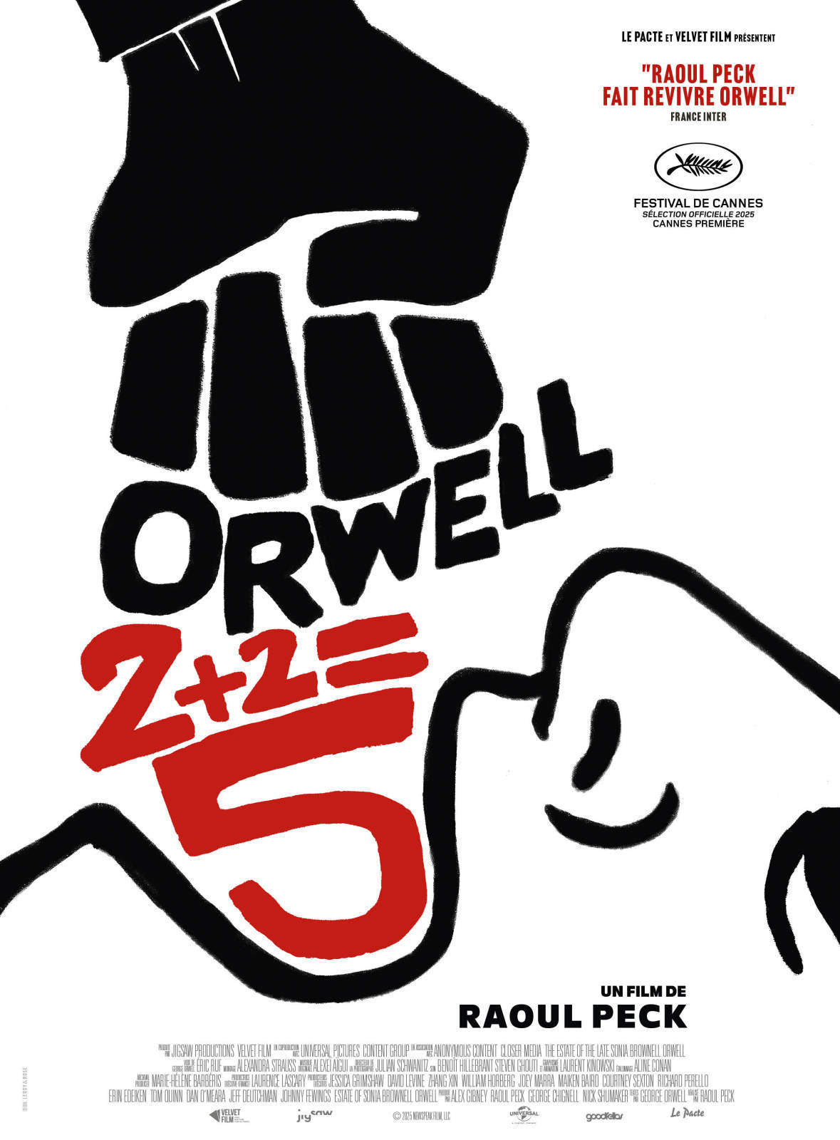 affiche Orwell : 2+2=5