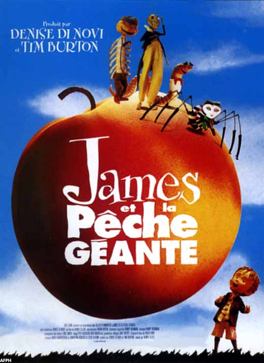 affiche James et la p&ecirc;che g&eacute;ante