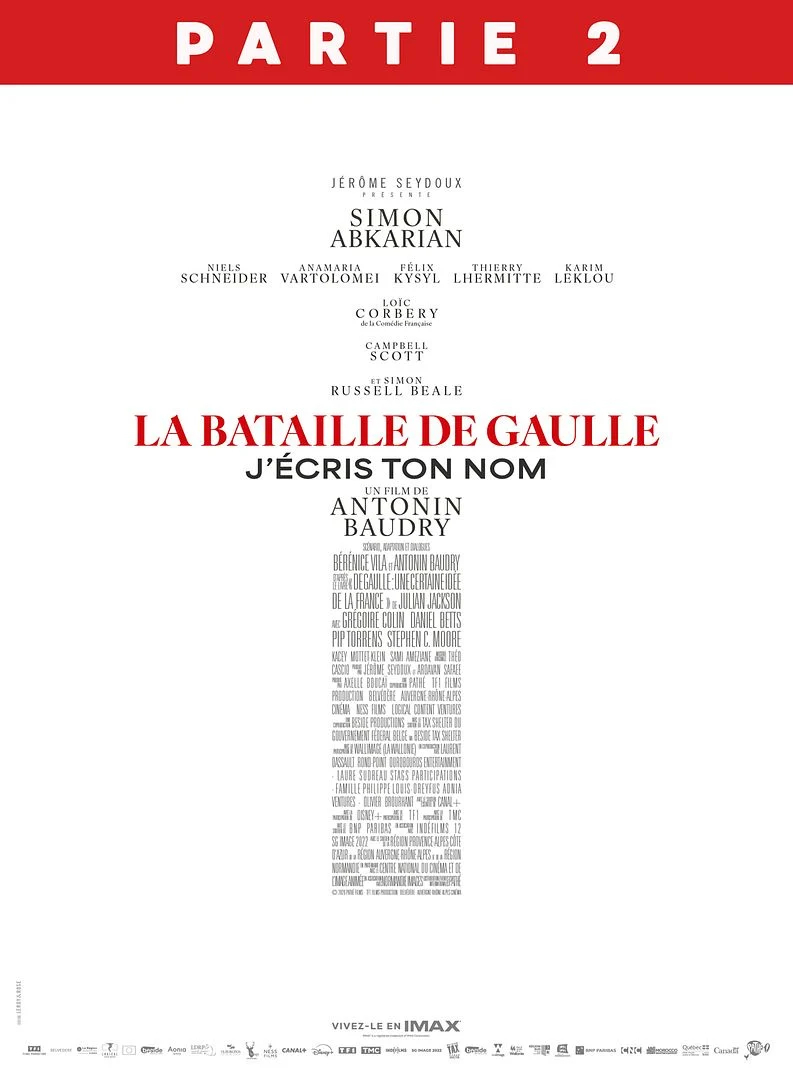 affiche La bataille de Gaulle : j'&eacute;cris ton nom