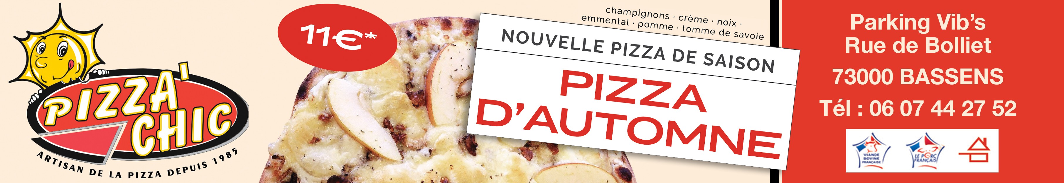 Publicité - Pizza Chic