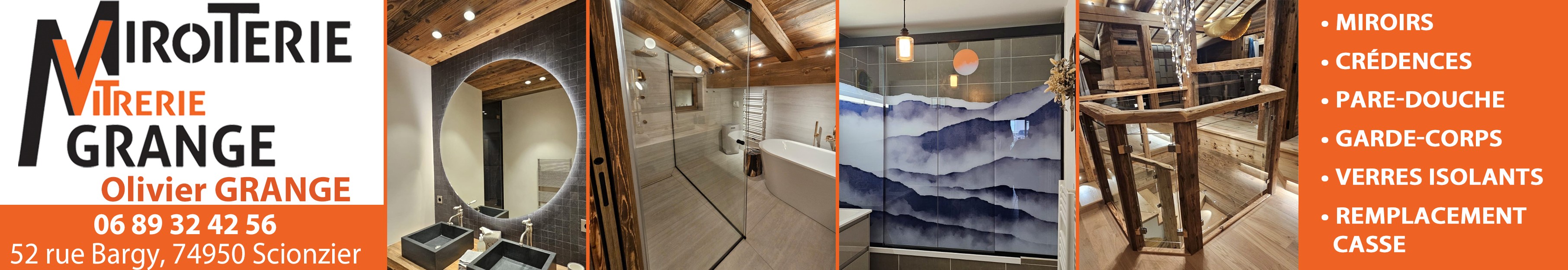 Publicité - Miroiterie Vitrerie Grange