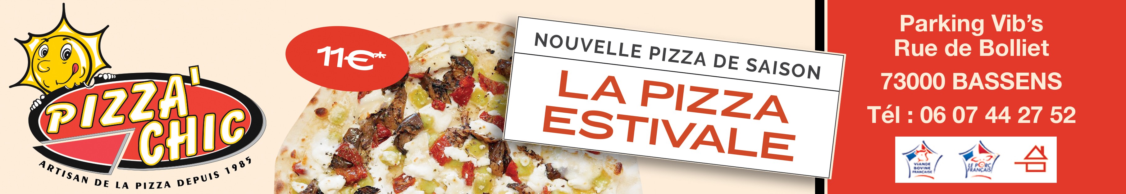 Publicité - Pizza Chic